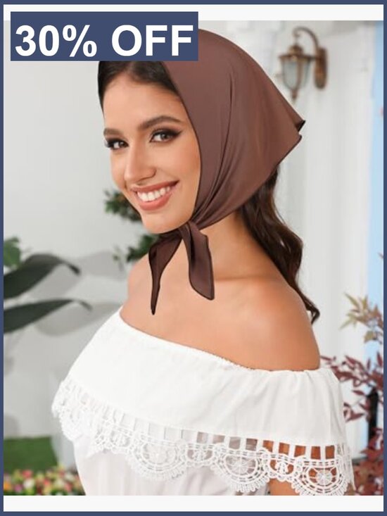 3 Pack Tie-Back Boho Hair Scarf Bandanas for Women main image 5